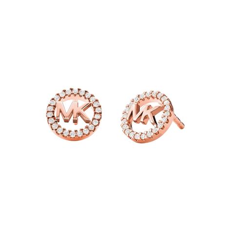 michael kors rose gold plated earrings